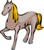 Posing Horse Clip Art